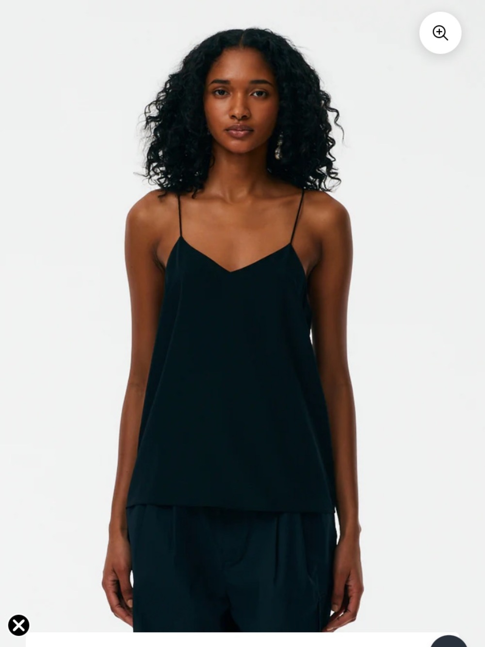 Black Silk Classic Cami from Tibi